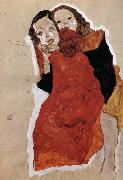 Egon Schiele Two Girls Spain oil painting artist
